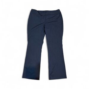 Ann Taylor blue print Curvy dress pants slacks, wide leg boot cut